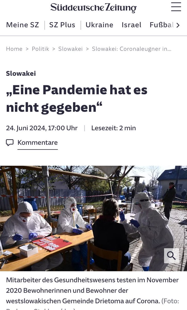 Sensationell: Der Beauftragte der slowakischen Regierung für die Untersuchung des #Corona-Managements kommt zu dem Schluss: 

„Eine #Pandemie hat es nicht gegeben.“

Als Kotlár im Parlament gefragt wurde, ob er seine Äußerung ernst meinte, antwortete er: „todernst“.