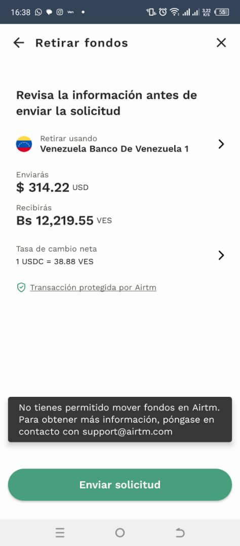 Velizupll's tweet photo. @airtminc necesito respuesta de los fondos, esos fondos no son de ustedes para que los retengan. Devuelvan los fondos https://t.co/IwHtwEhanL