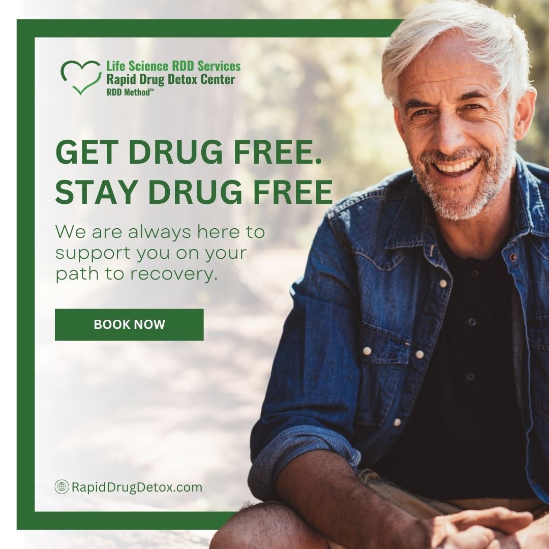 RDDMethod's tweet image. Get drug-free and stay drug-free with Rapid Drug Detox. 🌟 Our comprehensive detox programs and continuous support ensure lasting recovery. Book now at rapiddrugdetox.com or call 1-866-399-2967. #DrugDetox #RecoveryJourney #RDDMethod #HopeAndHealing