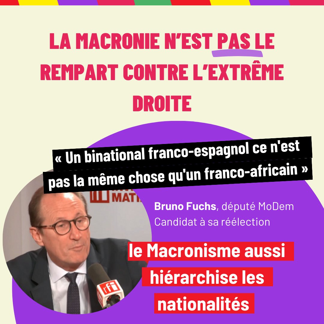 EELVHorsFrance's tweet image. 🤮 Le vrai visage de la macronie. 
Les voilà à faire la campagne du RN en déballant leur racisme nauséabond sur les plateaux télé.

Le seul rempart contre le fascisme sont les candidat•es du #NouveauFrontPopulaire 

#FDE #Législatives2024
