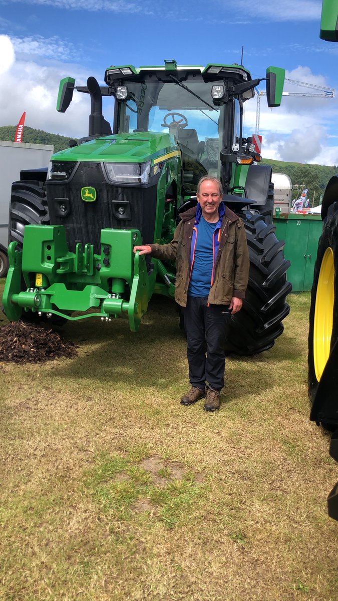 Found this giant John Deere at Three Counties Show. Very expensive!Maybe one for ⁦<a href="/ClarksonsFarm1/">ClarksonsFarm</a>⁩ ⁦<a href="/ceresrural/">Ceres Rural</a>⁩