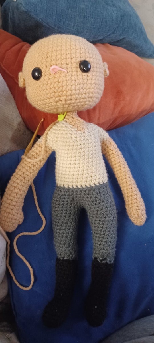 Hancock Doll ver. 1 is almost done. Head too big, but it's a start!