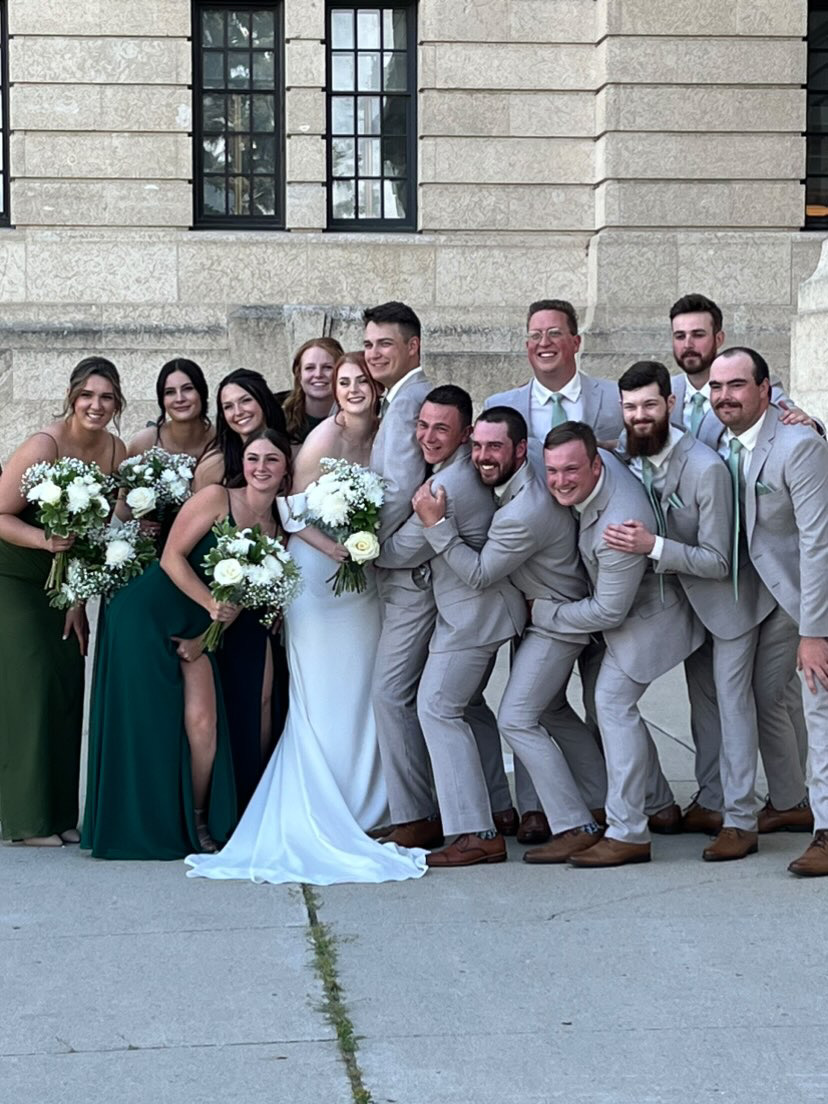 All of us from the Moose Jaw Miller Express would like to wish Mr. and Mrs. Seitz big congratulations on their wedding this past weekend. Here's to a life of health and happiness!!
#onceamilleralwaysamiller #millerexpress <a href="/wcbleague/">The WCBL</a>