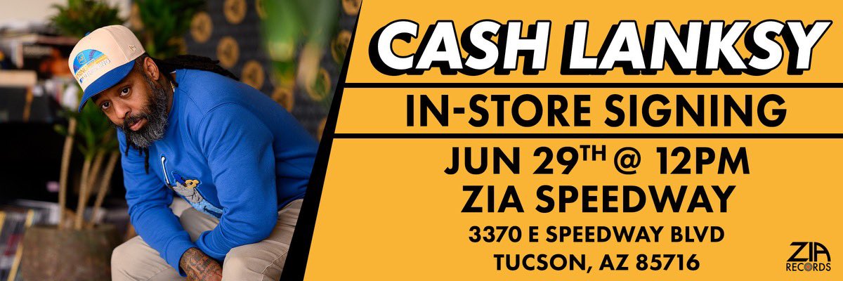 This Saturday I’m at <a href="/ZiaRecords/">Zia Records</a> for a In-Store signing! Pull up on ya boy!