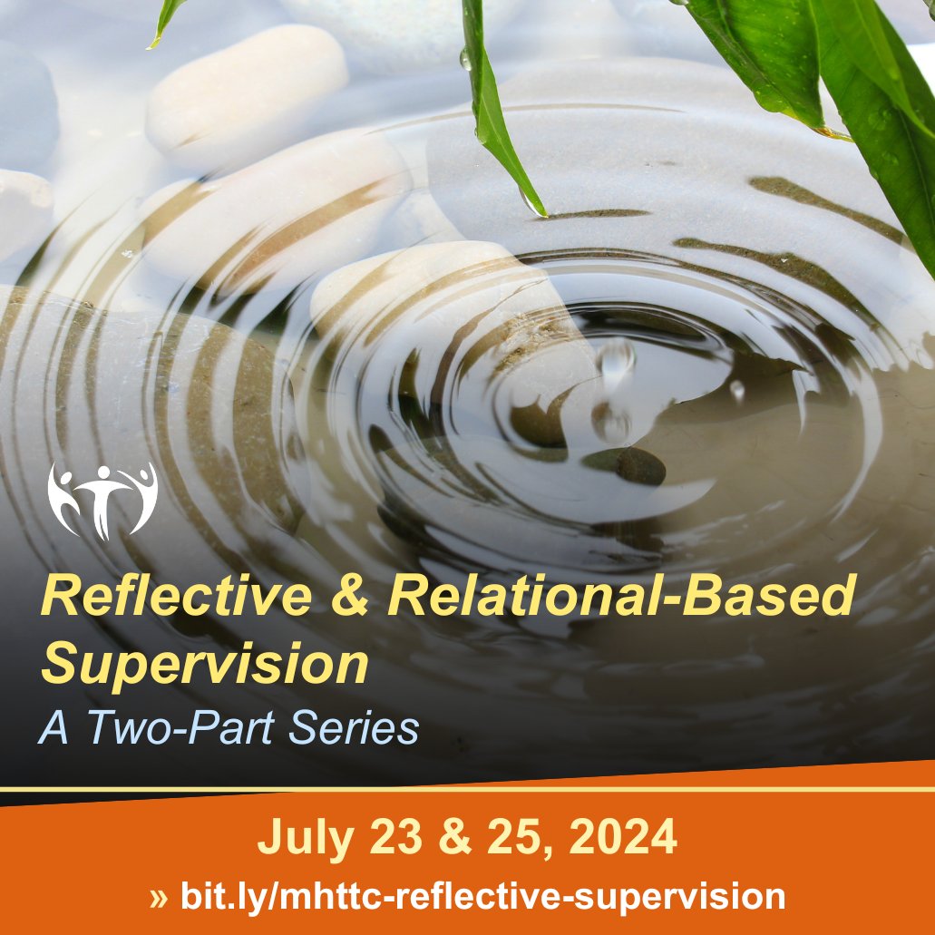 psmhttc's tweet image. 🌟 Empower your team &amp;amp; build trust with trauma-informed supervision! 🌟

 Join us July 23 &amp;amp; 25 (3:00-4:30 p.m. PT) for a powerful 2-part series on Reflective Supervision. 

👉Register: bit.ly/mhttc-reflecti…

#ReflectiveSupervision #TraumaInformed #MentalHealth #TeamWellbeing