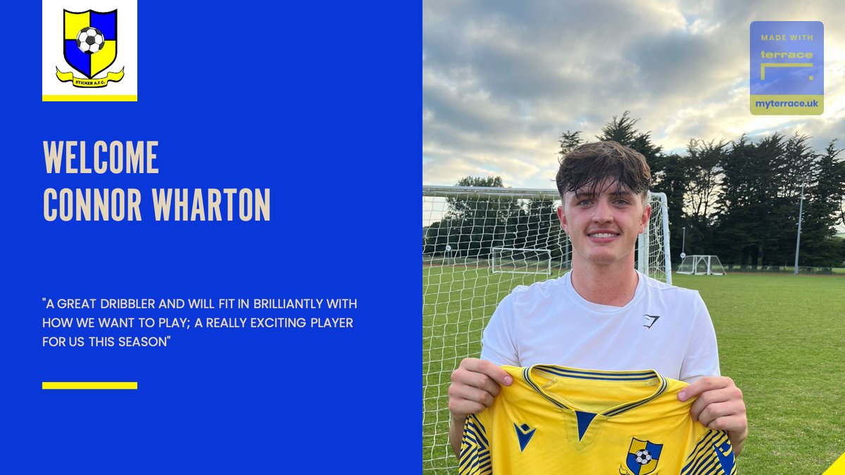 Connor Wharton is yellow and blue, yellow and blue, yellow and blue, he loves Sticker! 

Another joining us from <a href="/AFCSTAUSTELL/">AFC St Austell</a> ; we are delighted to get this one over the line.

<a href="/Cornishfootball/">Dave Deacon</a> <a href="/swsportsnews/">South West Sports News</a> <a href="/StAustellVoice/">St Austell Voice</a>
#Wharts #SigningNo5 #UpTheSticky