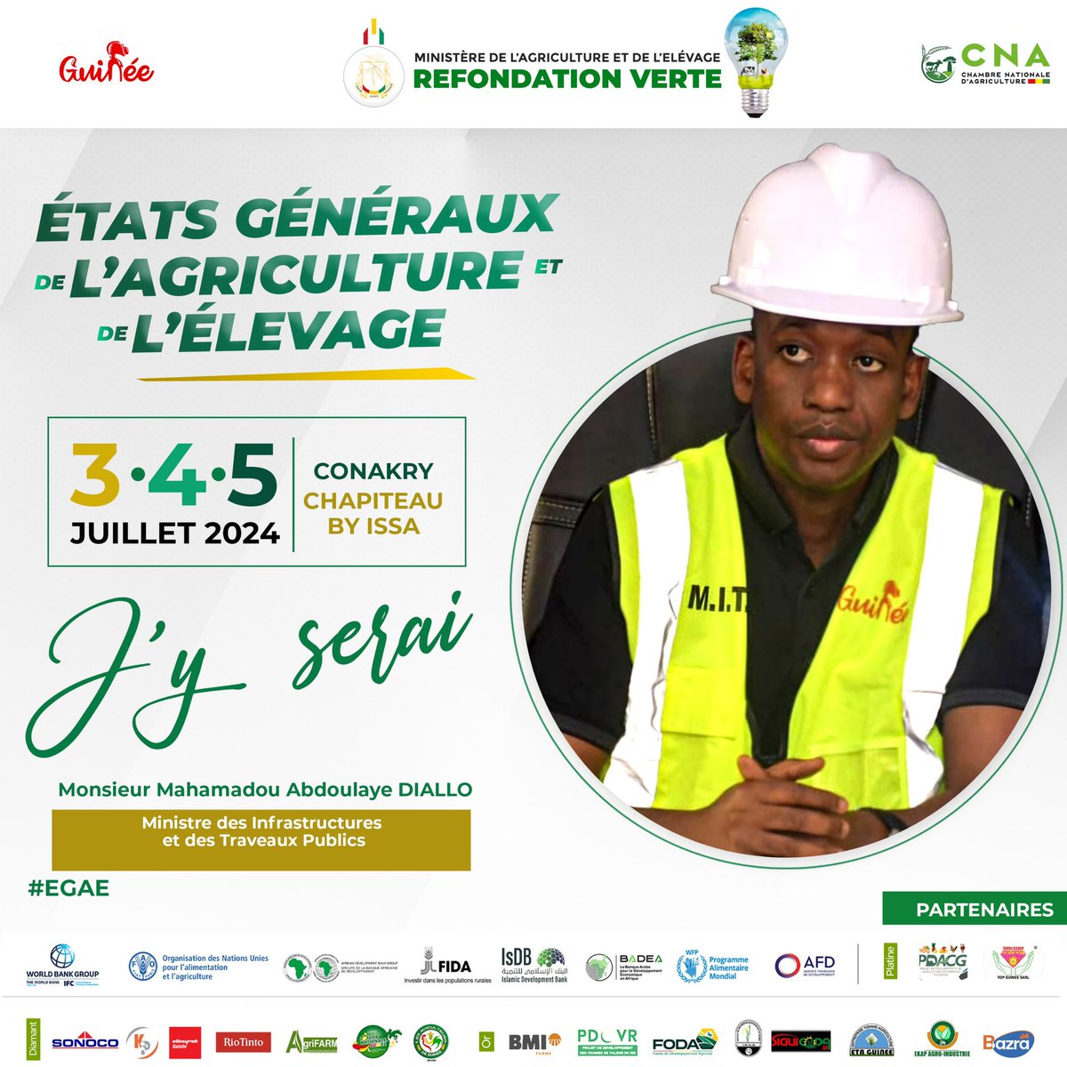 MITP: 𝐄́𝐭𝐚𝐭𝐬 𝐆𝐞́𝐧𝐞́𝐫𝐚𝐮𝐱 𝐝𝐞 𝐥’𝐀𝐠𝐫𝐢𝐜𝐮𝐥𝐭𝐮𝐫𝐞 𝐞𝐭 𝐝𝐞 𝐥’𝐄𝐥𝐞𝐯𝐚𝐠𝐞, 𝐥𝐞 𝐌𝐢𝐧𝐢𝐬𝐭𝐫𝐞 𝐌𝐚𝐡𝐚𝐦𝐦𝐚𝐝𝐨𝐮 𝐀𝐛𝐝𝐨𝐮𝐥𝐚𝐲𝐞 𝐃𝐈𝐀𝐋𝐋𝐎 sera au Rendez-vous du 3 au 5 juillet 2024, pour discuter de l’avenir de notre secteur agropastoral
 #MITP