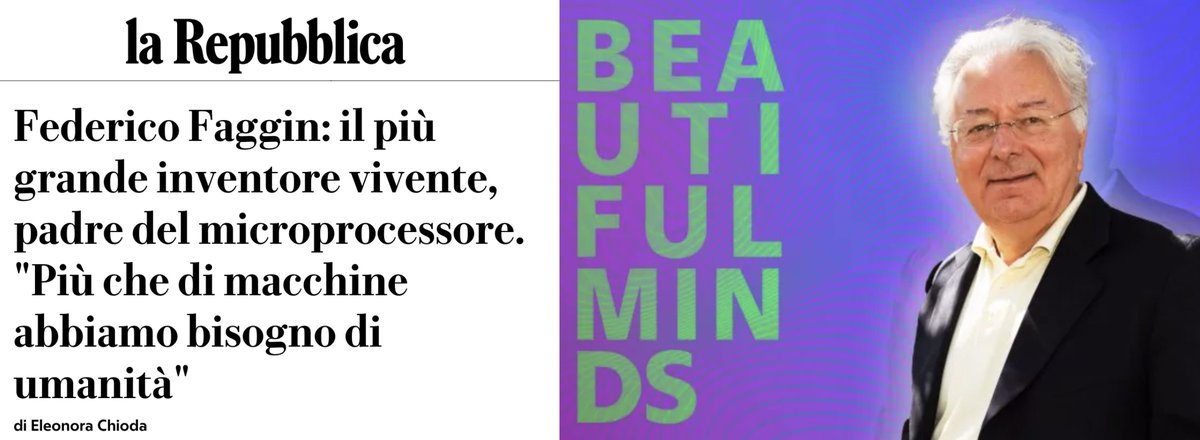 fedefaggin's tweet image. 🇮🇹Federico Faggin: il più grande inventore vivente, padre del microprocessore. &quot;Più che di macchine abbiamo bisogno di umanità&quot; di @SonoLaChioda #coscienza #liberoarbitrio #fisicaquantistica #federicofaggin #oltreinvisible #Meccanicaquantistica tinyurl.com/app