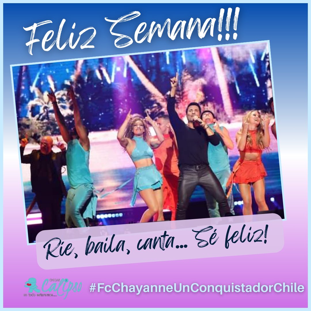Éxito en esta nueva semana amigos de <a href="/Spotify/">Spotify</a> 🫶🩵✨
Yo escuchando a <a href="/CHAYANNEMUSIC/">CHAYANNE</a> 🎶🩵🫶 en mi playlist fav
Saludos de @chicasdecalipso
#FcChayanneUnConquistadorChile
#MesCumpleañosDeChayanne
#MesAniversario36años