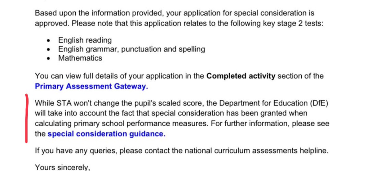 What a f***ed up world we live in. SATS- applied for compensatory marks for a little lad whose mum died this year. He doesn’t actually get the marks. They only affect the league tables. Is that all we’re bothered about? I want him have those marks and so would his mum.