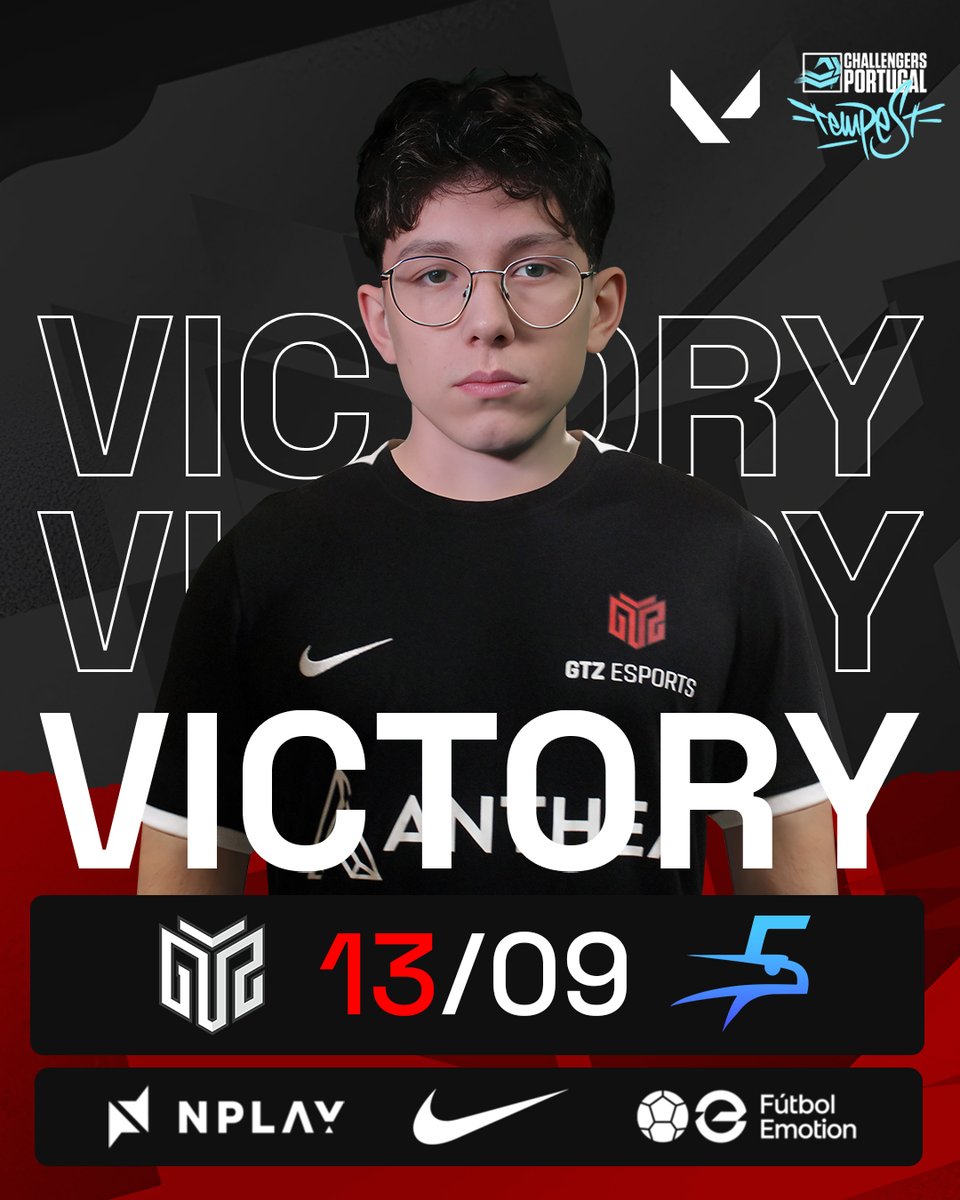GTZ Esports (@gtzesports) on Twitter photo Vitória frente aos @hof_esports na <a href="/valleague_pt/">VALORANT Challengers Portugal: Tempest</a> 🌊
🗺️ Ascent: 13-09 ✔️
GG WP 👊
Terminamos assim a fase regular da Split, na 5ª colocação da tabela na liga.
#RespectAllFearNone #VALTempest Vitória frente aos @hof_esports na <a href="/valleague_pt/">VALORANT Challengers Portugal: Tempest</a> 🌊
🗺️ Ascent: 13-09 ✔️
GG WP 👊
Terminamos assim a fase regular da Split, na 5ª colocação da tabela na liga.
#RespectAllFearNone #VALTempest