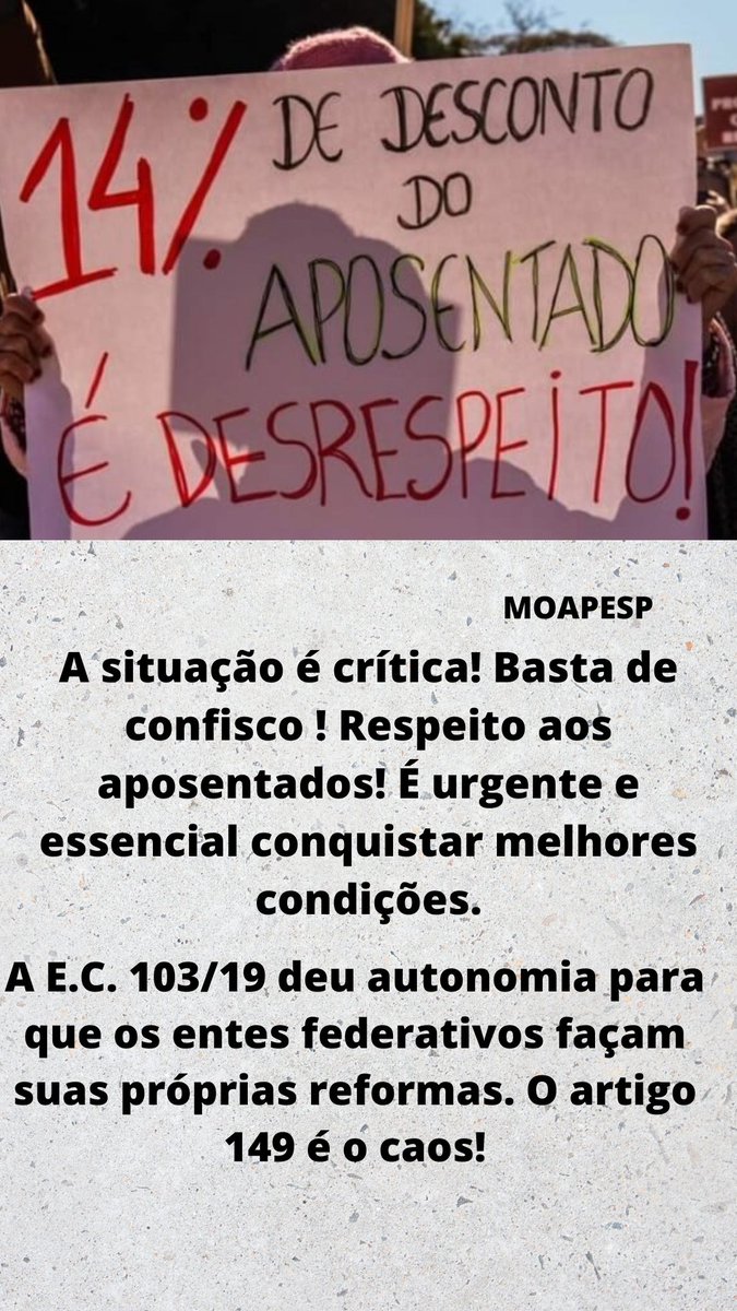 <a href="/AnaAlic18810883/">Mafaldaa</a> <a href="/gilmarmendes/">Gilmar Mendes</a> <a href="/STF_oficial/">STF</a> <a href="/LRobertoBarroso/">Luís Roberto Barroso</a> <a href="/alexandre/">R.s</a> O enfrentamento à violação do direito dos idosos foi vencido, graças aos Ministros do Supremo. Basta agora que o Sr. <a href="/gilmarmendes/">Gilmar Mendes</a> prossiga ilegalizando o art.149 da EC 103/19!

<a href="/STF_oficial/">STF</a>
<a href="/LRobertoBarroso/">Luís Roberto Barroso</a>
<a href="/alexandre/">R.s</a>
Liberem Já
#AposentadoriaDigna
Sim