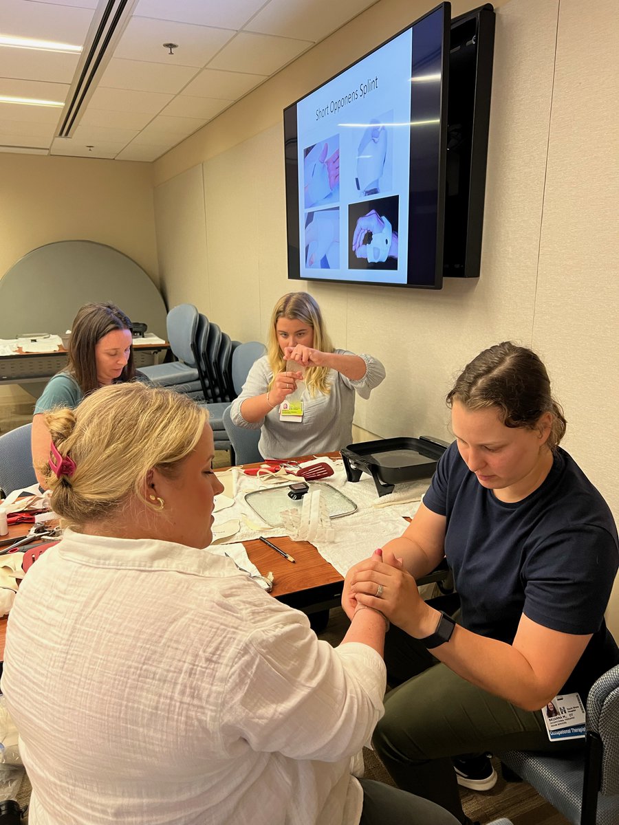TGradualness's tweet photo. A  great weekend with our friends at South Shore Hospital in MA who hosted  our Splinting the Hand, Wrist and Elbow course with the one and only  Barry Poole, OTR/L, CHT . https://t.co/NGSZ524EfP https://t.co/k7Cp6lorCe