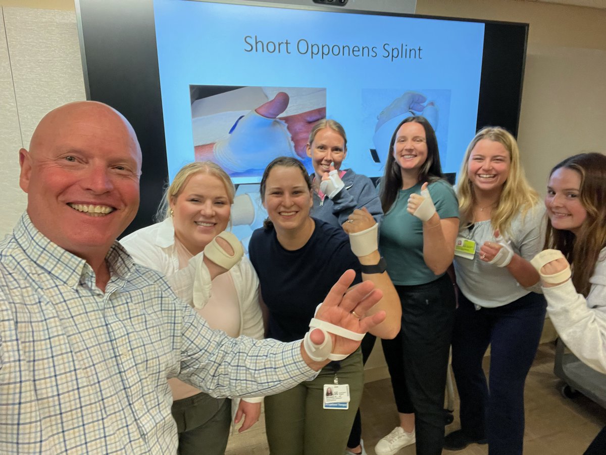 TGradualness's tweet photo. A  great weekend with our friends at South Shore Hospital in MA who hosted  our Splinting the Hand, Wrist and Elbow course with the one and only  Barry Poole, OTR/L, CHT . https://t.co/NGSZ524EfP https://t.co/k7Cp6lorCe