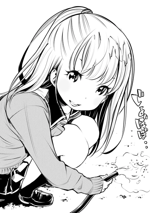 今日の過去絵を何にしようかなと、漁ってたのですが…
今日の過去絵は、アリの巣に放水ジェノサイドしてるコです。

は!?なぜこんな絵を描いたのだろうか…思い出せない。 