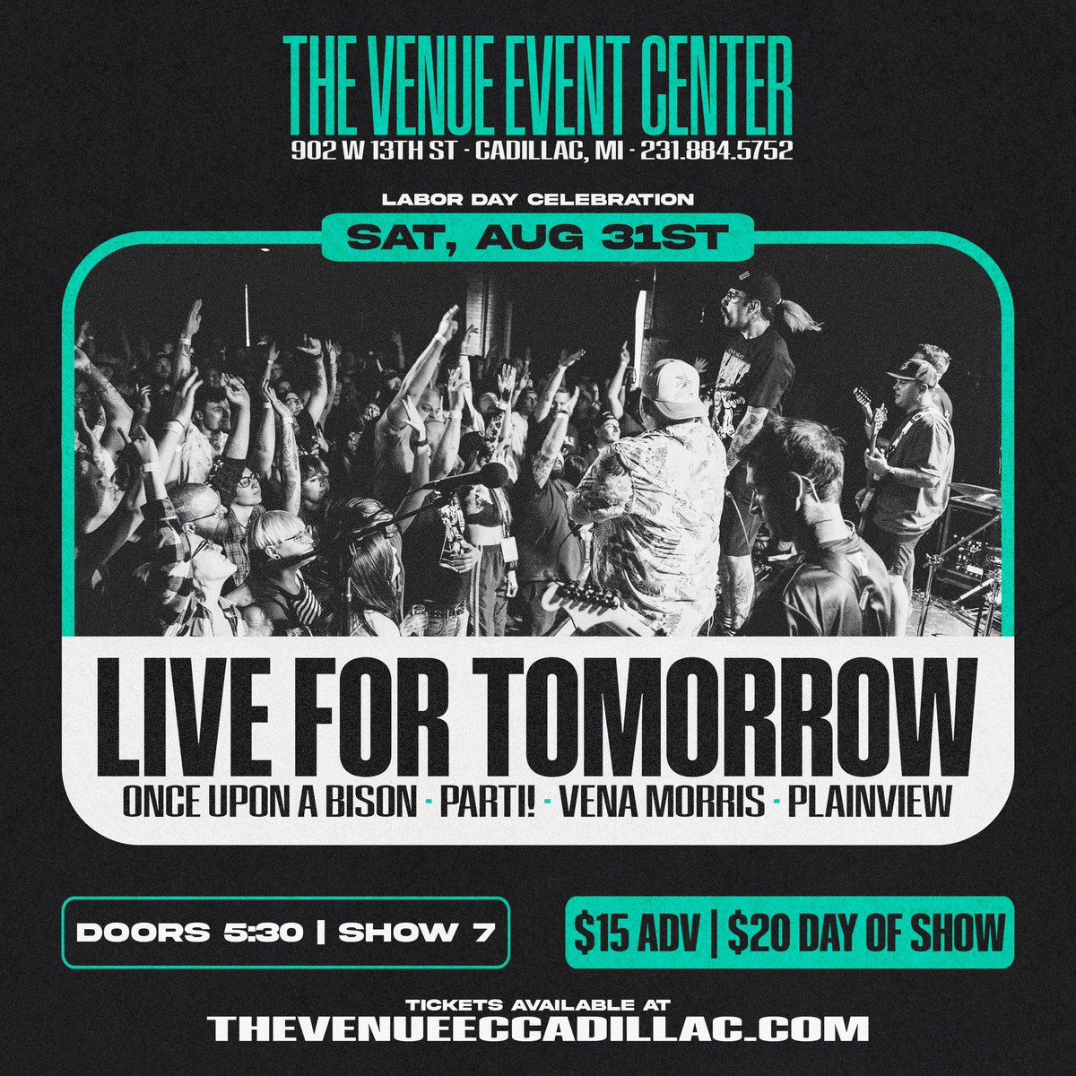 🚨Another show announcement🚨

We’re excited to announce that we’ll be playing on 8/31 at The Venue Event Center! Tickets are available now.