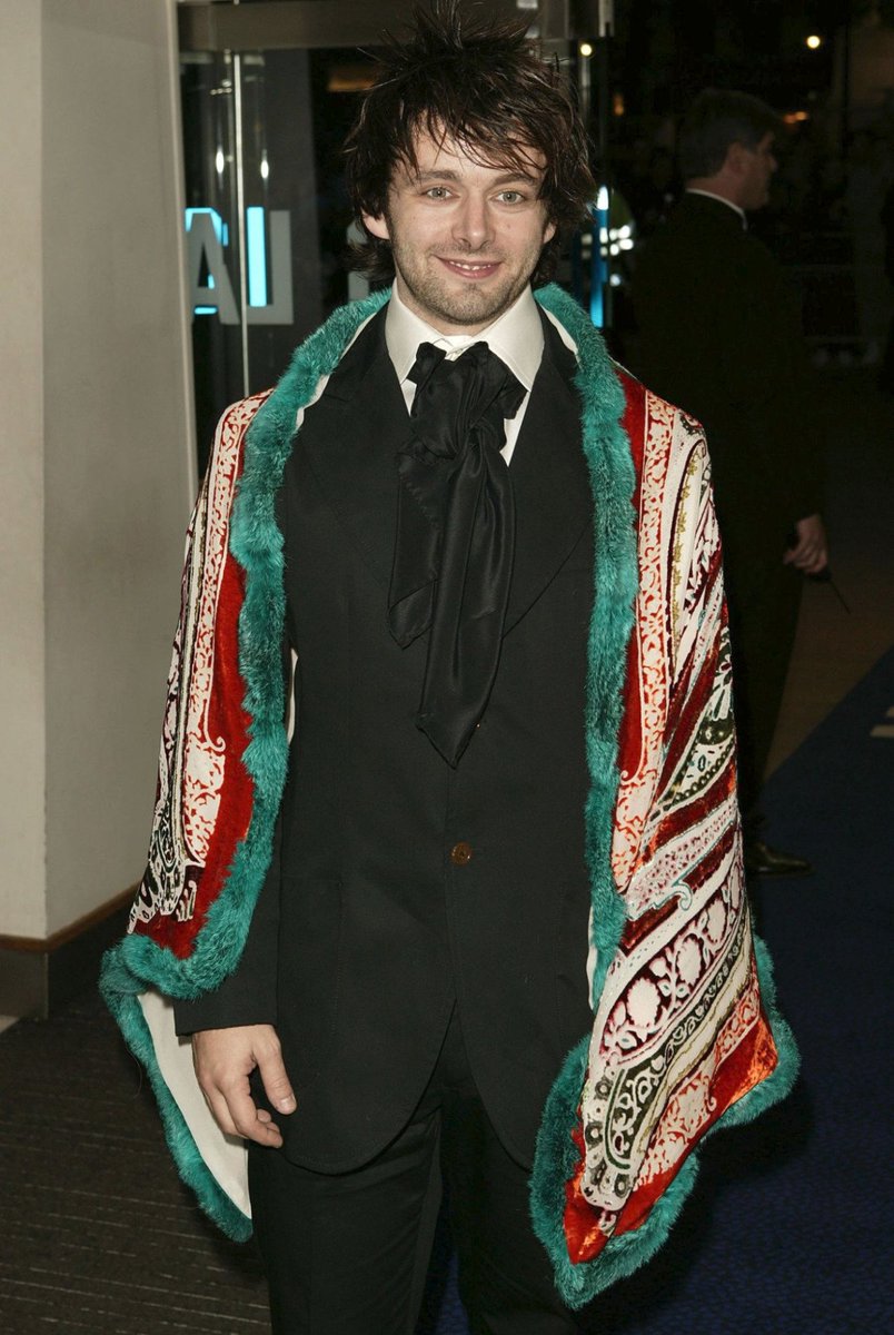 If you don't like what you see, please skip and scroll further. I have no resources for criticism/opinions. Thank you.  1) Alternative costume for BAFTA 2) Michael on the Bright Young Things premiere. #michaelsheen #davidtennant 
#goodomens #ineffablehusbands #baftas2024