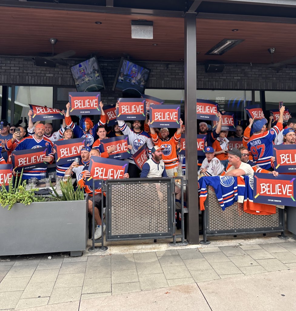 OilersNation's tweet image. Do you believe? @exploreedmonton