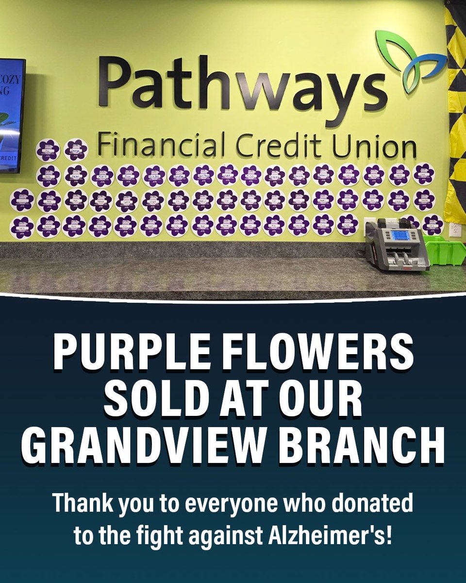 THANK YOU to everyone who donated to the fight against Alzheimer's last week! All proceeds from the purple flower cards will go directly to the Alzheimer's Association, and Pathways is proud to match the total donations raised.