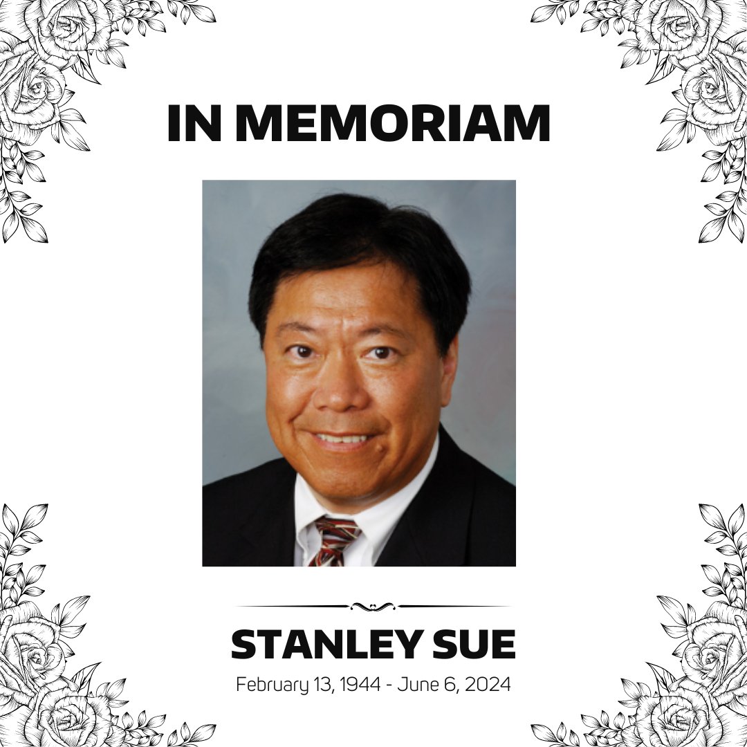 Remembering Stanley Sue, Ph.D., UW Psychology faculty from 1971-81. Sue was a trailblazer in the field of ethnic minority psychology &amp; cultural competence in clinical work. Share your memories of Dr. Sue here: cypresslawn.com/obituaries/nam…