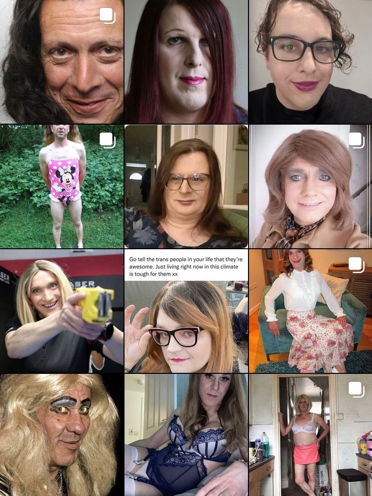 JeannieMolloy's tweet image. Those who say #IStandAgainstJKRowling stand for these men's right to get changed in the women's changing room.