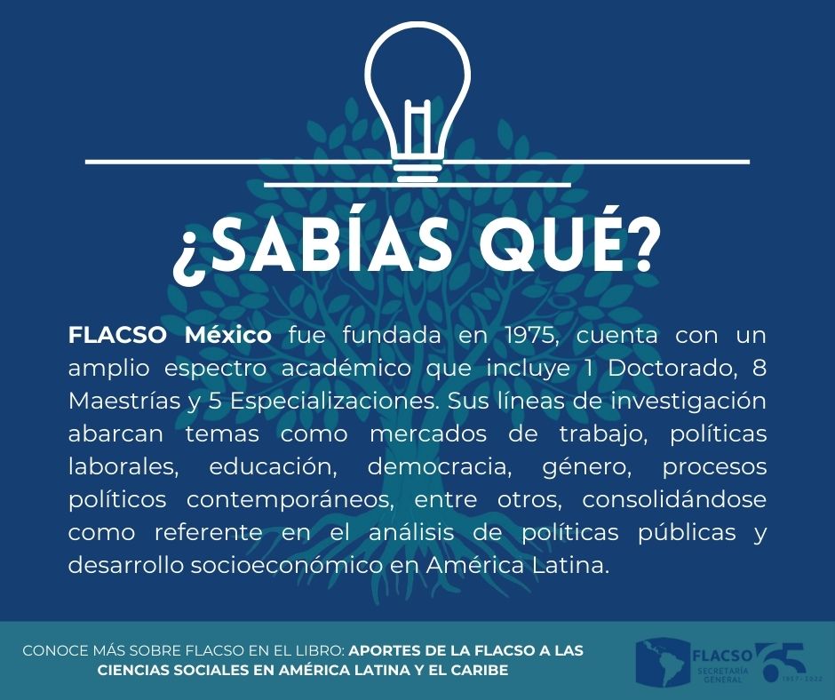 📍<a href="/FlacsoMx/">FLACSO México</a> 🇲🇽

¿Quieres conocer más sobre la FLACSO? Puedes encontrar información en el libro "Aportes de la FLACSO a las Ciencias Sociales en América Latina y el Caribe".
👇
flacso.org/node/511

#FLACSO #Academia #aportesFLACSO