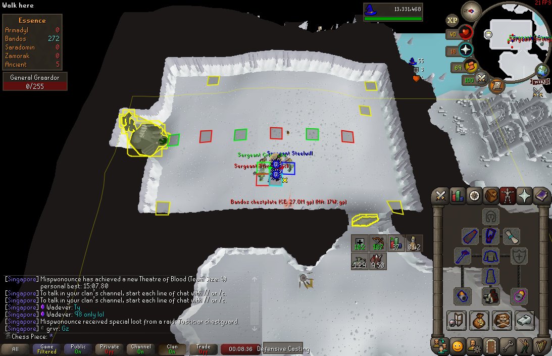 ZonanBoss's tweet photo. Bandos done 910kc last item tassets https://t.co/yLFprHEK47