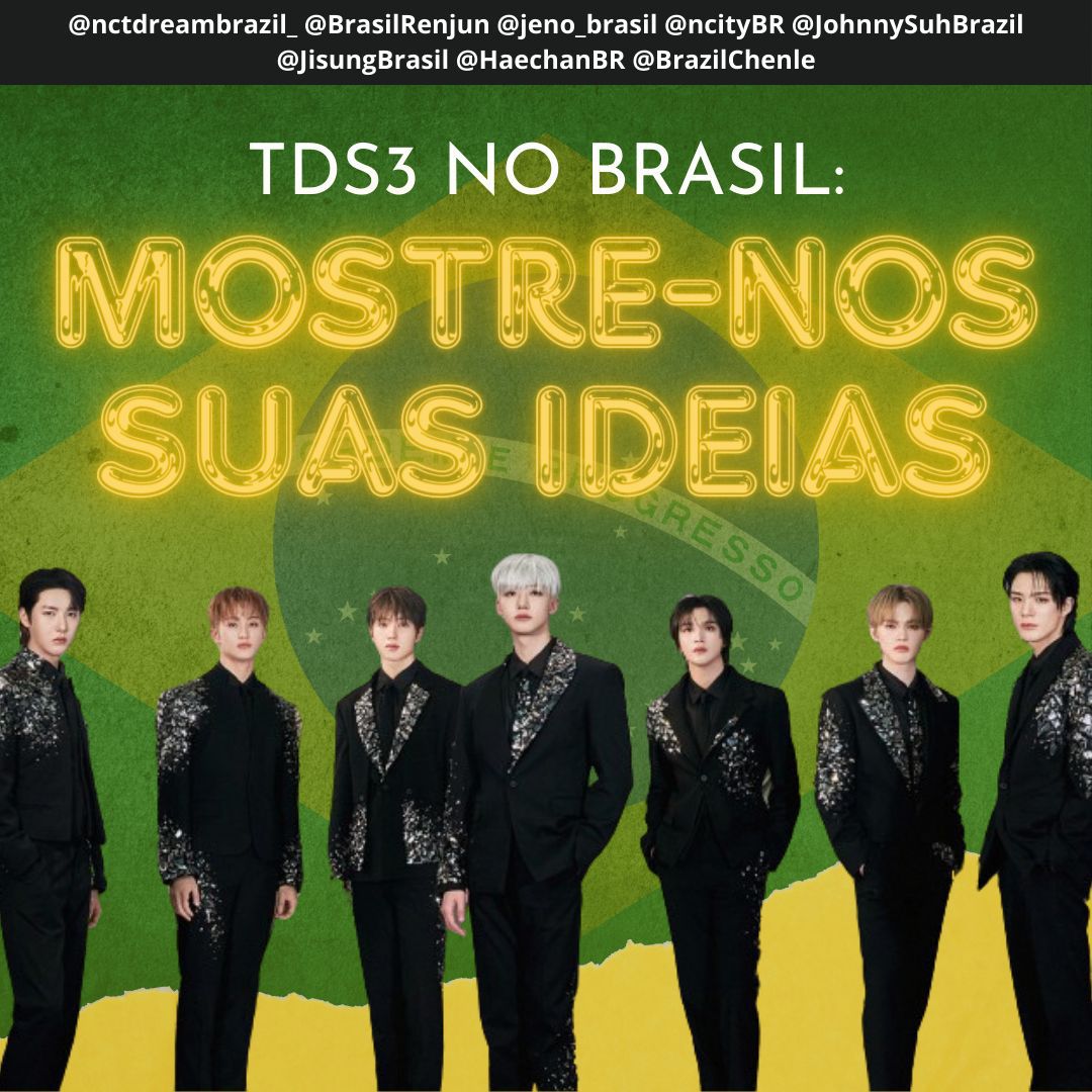 PROJETO THE DREAM SHOW 3 NO BRASIL

Tem alguma ideia de projeto pra o show do NCT DREAM?

Preencha o formulário abaixo com ideias de projeto para ser executado no show durante alguma música ou momento.

Esse formulário NÃO é pra ideias de presentes.

🔗docs.google.com/forms/d/1IbpAb…