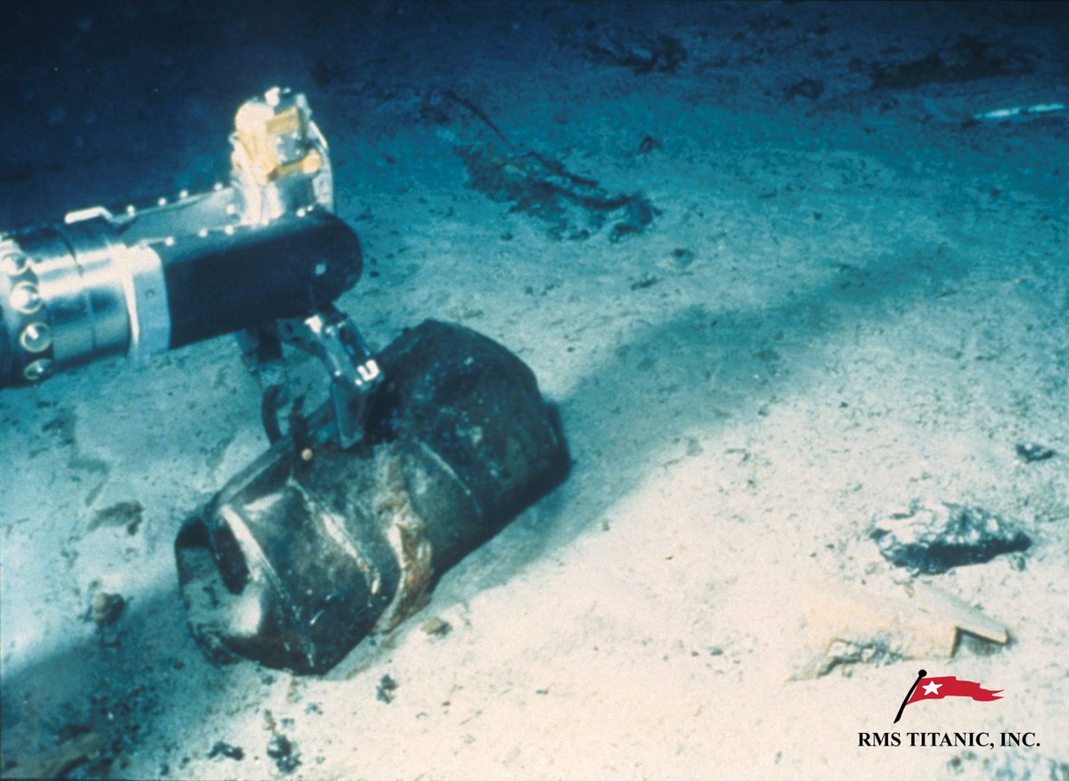 Thanks to tannins used in the tanning process, leather bags discovered 2.5  miles underwater at the #TITANIC wrecksite remained intact, protecting the  delicate contents. 🧳These personal artifacts allow us to share the, image size:1200x877