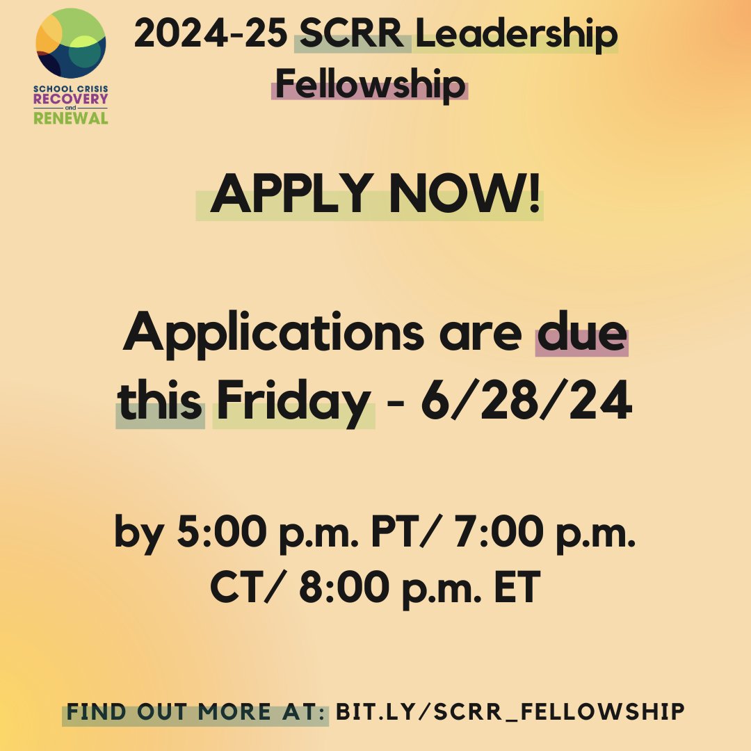 School Crisis Recovery & Renewal tweet media