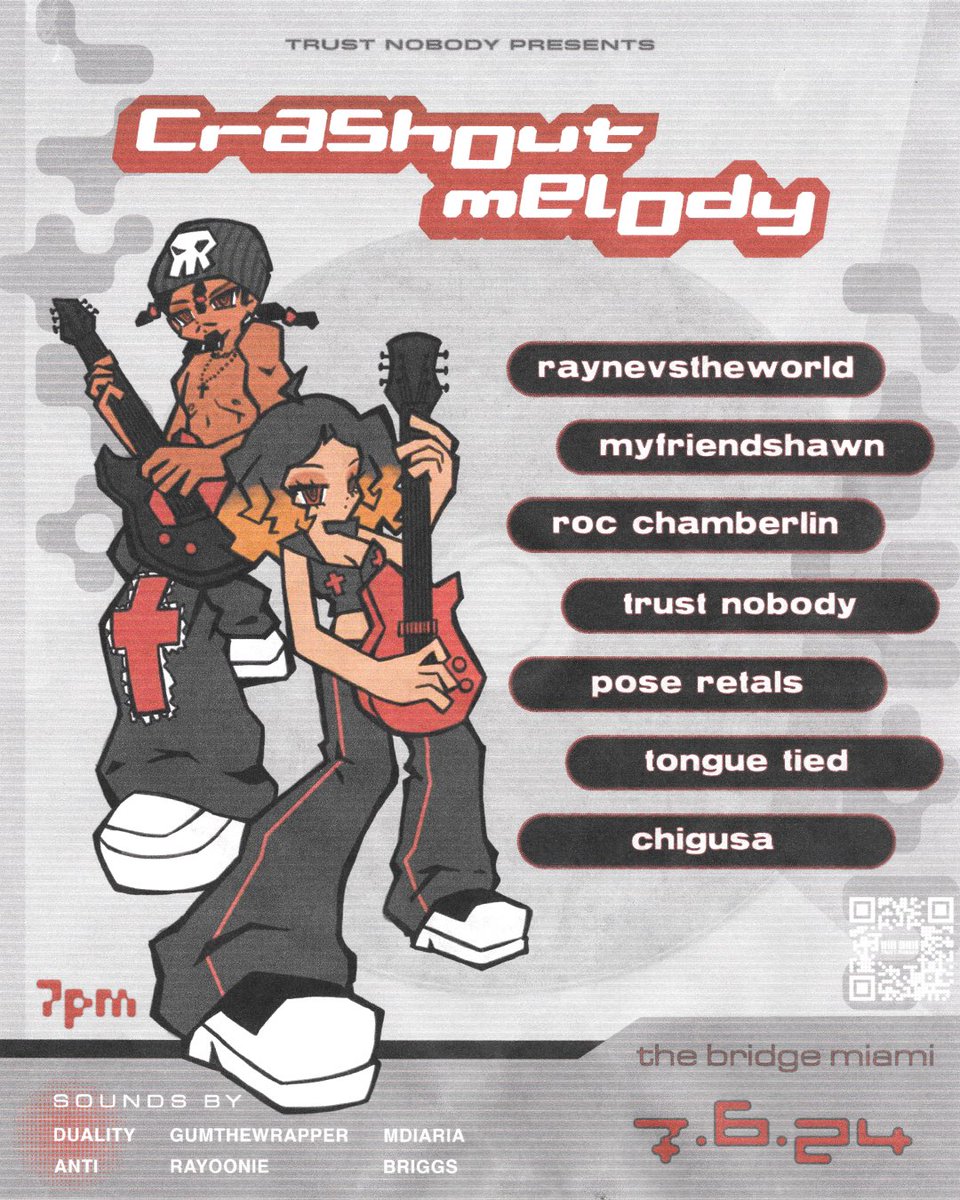 asterthegemini's tweet photo. @cabincoy on a kill streak  with these designs 

Catch @TrustNobodyinc 
live at  “ Crash Out Melody ”

Tix at $12 

July 6th  , at the Bridge Miami 

https://t.co/uWjeMgr521 https://t.co/khRIzeV3VD