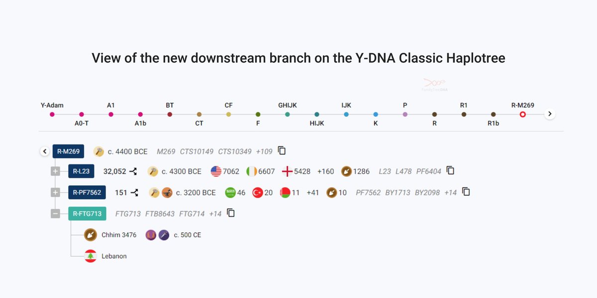 عينة من لبنان تجتمع مع عينة أثريه
بفرع جديد من السلاله R-M269 من تفرعات السلاله R1b
<a href="/AM_R1B/">عمار السباهي 🇮🇶</a> 
<a href="/_R1b_/">السلالة R1b</a> 
<a href="/R_Arabia_/">السلالة R</a> 
<a href="/by3719/">السلالة R-BY3719</a>