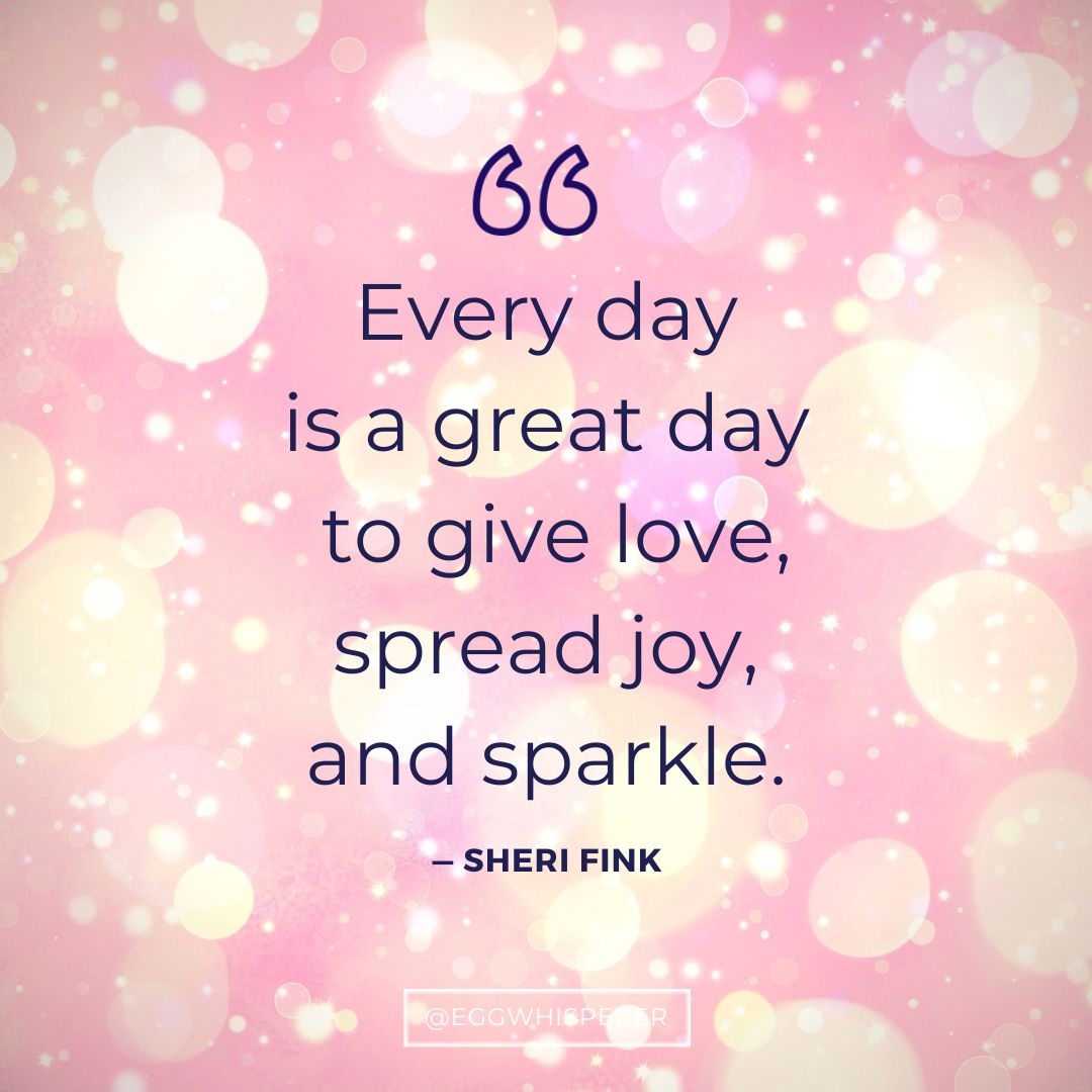 I hope that no matter how you feel today, you will embrace the idea that it’s never too late to turn your day around. Spread some love, share your joy and Sparkle like the badass I know you are. Get help sparkling here: l8r.it/0LMh 

#fertilityawareness #infertility