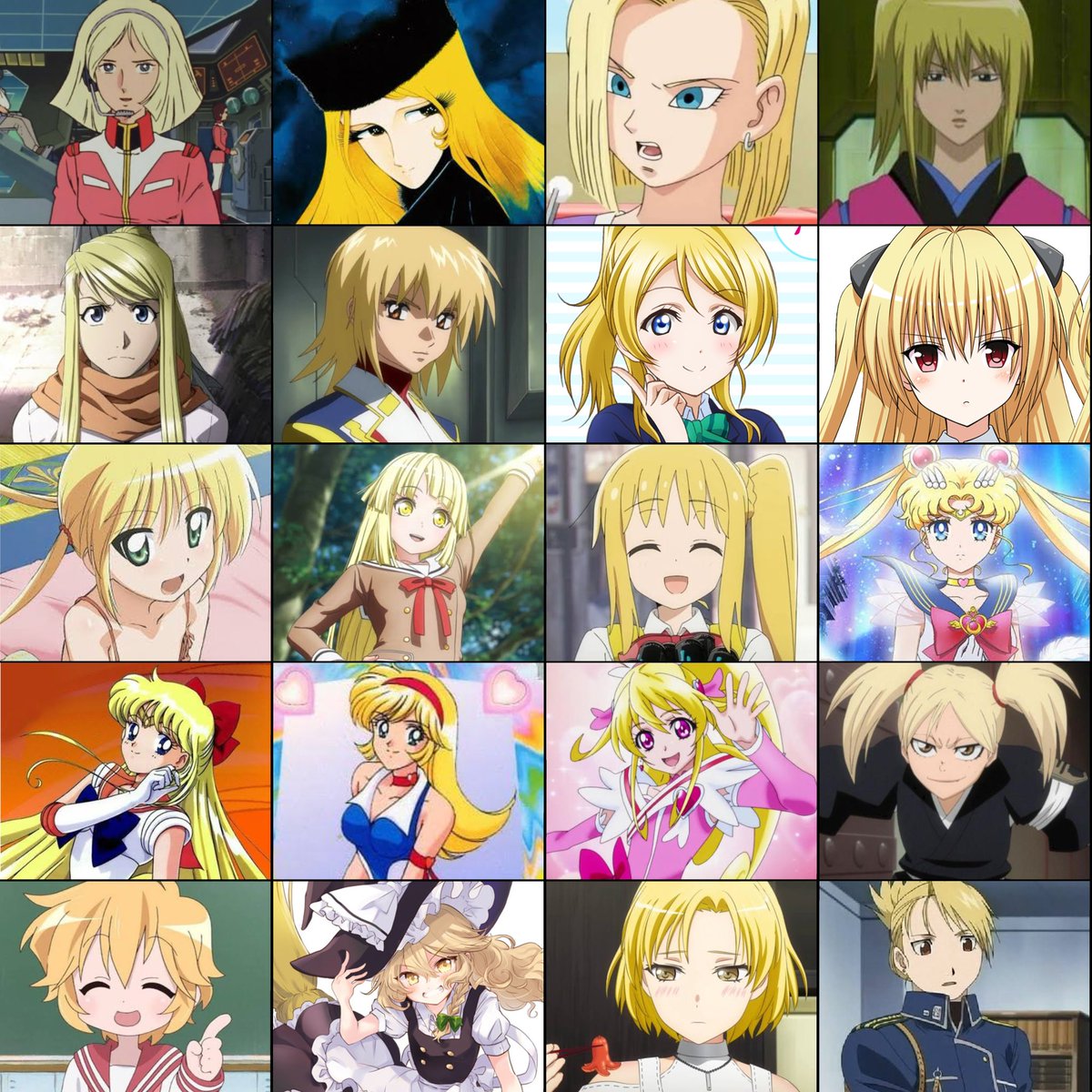 金髪キャラを集めてみました✨️ 皆さんの好みは誰ですか？ #金髪