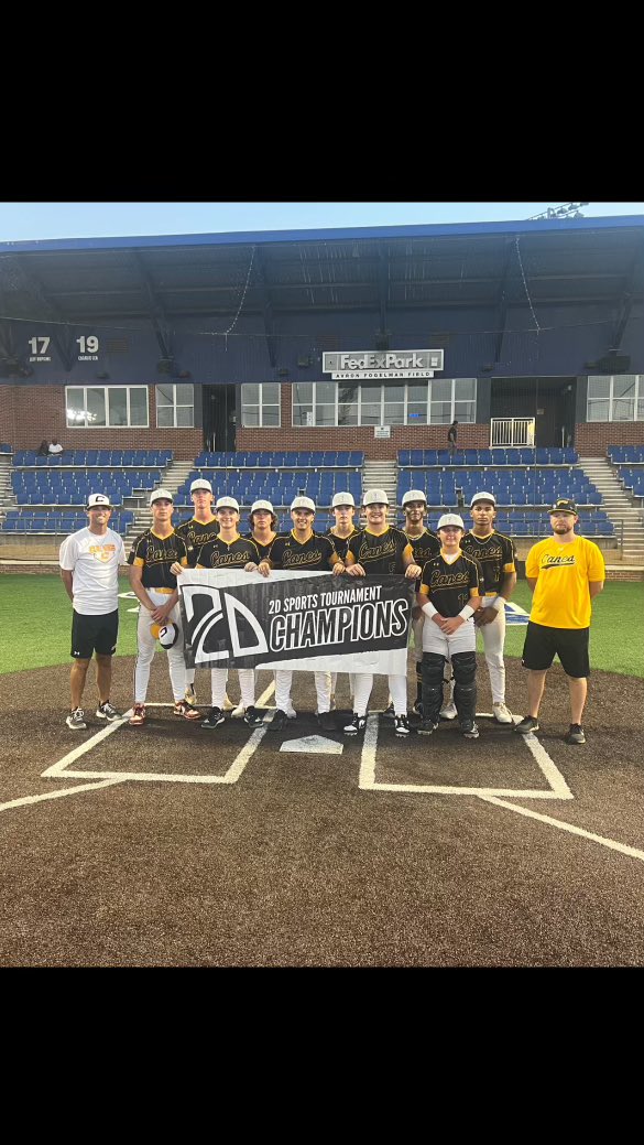 2DsportsbsbTN's tweet photo. 🏆Memphis Mid-Summer Showdown🏆

Underclass Open Champions: 
🥇Canes Southeast 16u Arkansas🥇

#Play2D #2DMemphis https://t.co/exMvoGLQxC