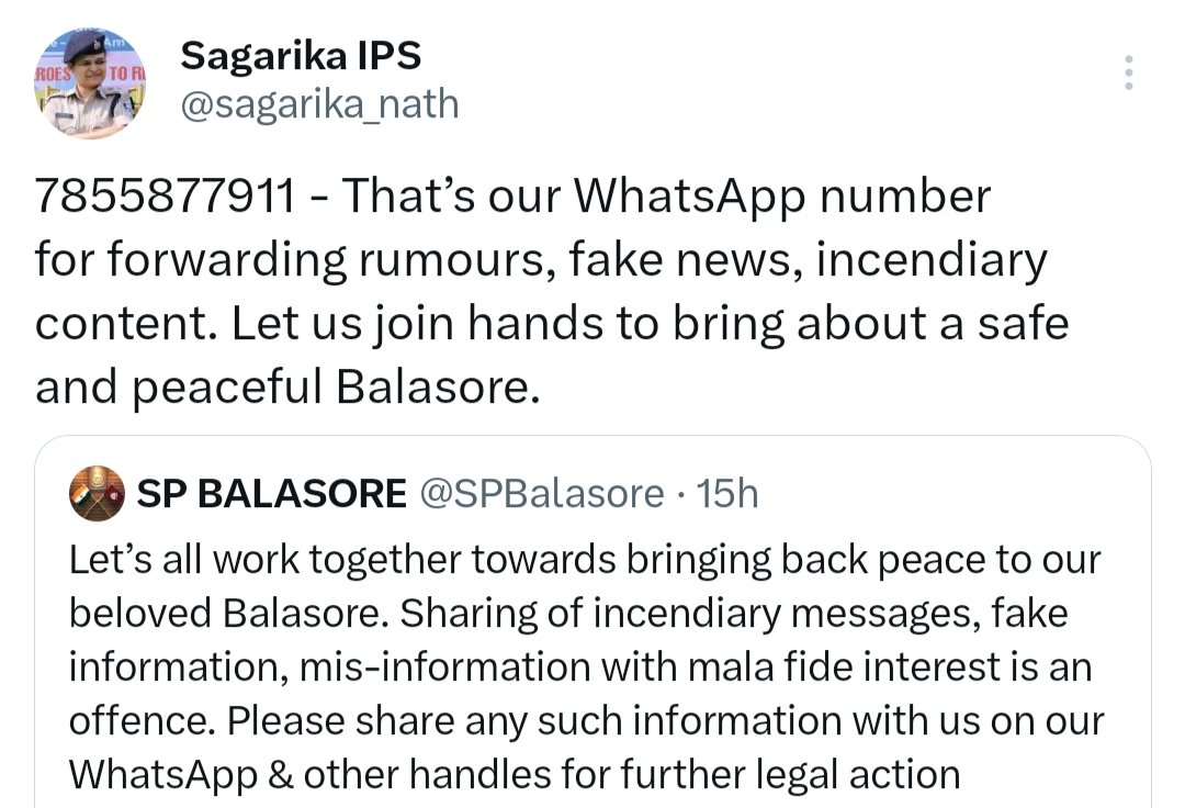 BKumarSahoo1's tweet photo. ଗୁଜବ, ମିଥ୍ୟା ଖବର, ଉତ୍ତେଜିତ ବିଷୟବସ୍ତୁ ପଠାଇବା ପାଇଁ | ଏକ ନିରାପଦ ଏବଂ ଶାନ୍ତିପୂର୍ଣ୍ଣ ବାଲେଶ୍ଵର ଆଣିବା ପାଇଁ ଆସନ୍ତୁ ହାତ ମିଳାଇବା | #ବାଲେଶ୍ଵର https://t.co/qam6JjMDUp
