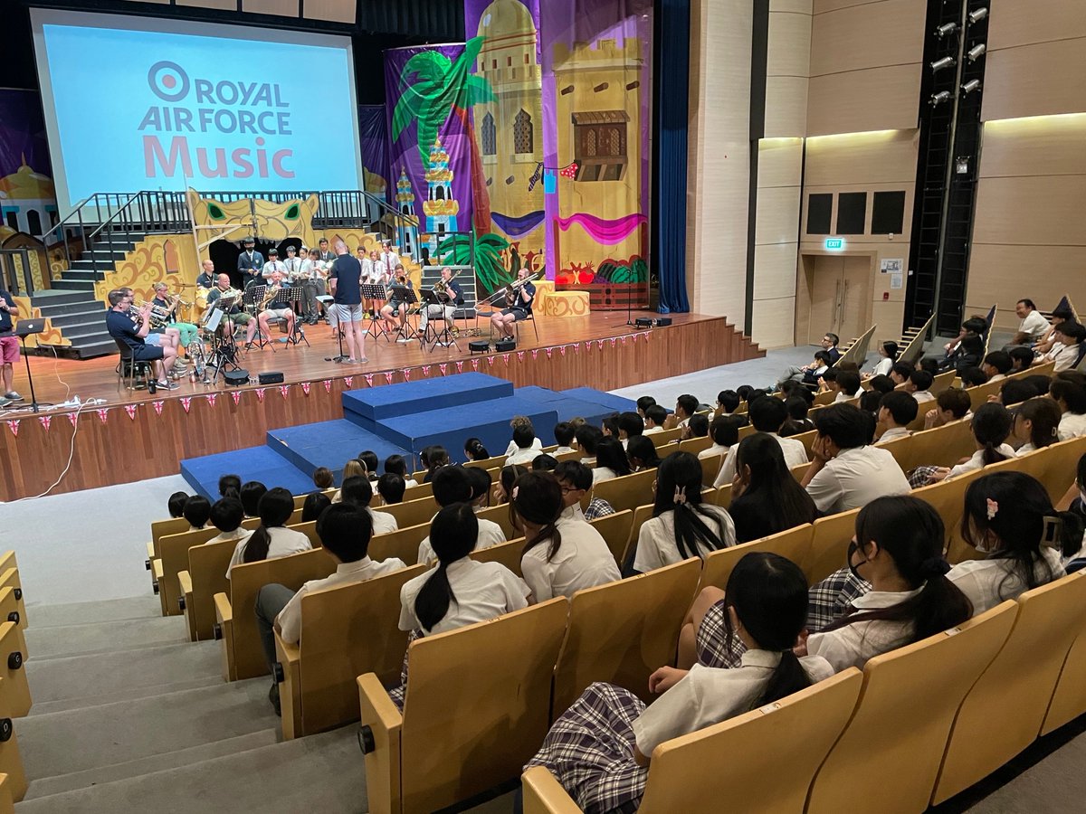 Thanks to <a href="/RAFMusic/">RAF Music</a>  for forging 🇬🇧-🇹🇭 bonds with an excellent performance at the King’s Birthday Party in Bangkok, workshops for local school children, a visit to the Royal Thai Navy Band and a charity concert for <a href="/ThaiRedCross/">สภากาชาดไทย Thai Red Cross Society</a>  and <a href="/WFFThailand/">Wildlife Friends Foundation Thailand</a>