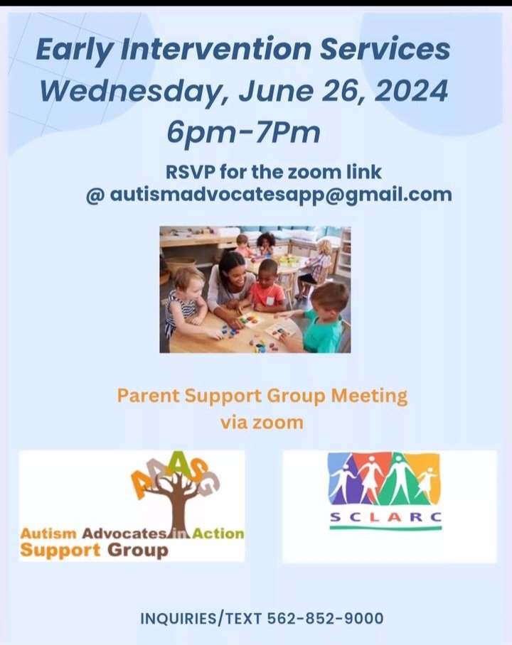 AutAdsNAction's tweet image. Join us for an informative webinar on early intervention services. #parentsupportgroup 
#autismprograms #differentabilities #specialneeds #webinars #parents #regionalcenters #supportservices #aaiasg
