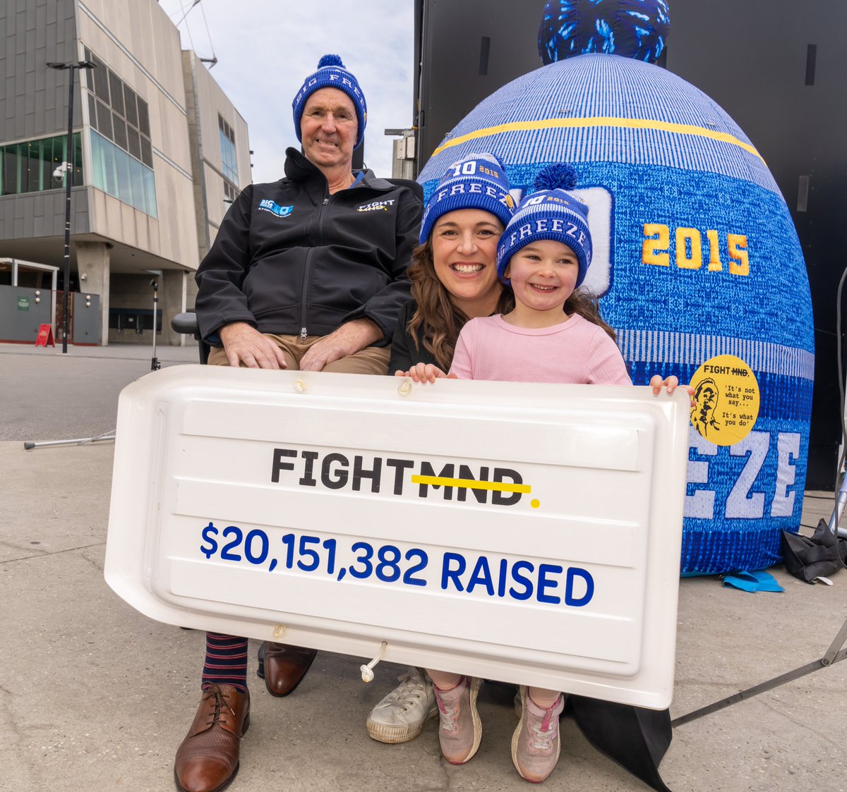 In just six weeks, a record-breaking $20.1 million was raised for Big Freeze 10!

Australia, you let your actions speak louder than words and we can't thank you enough. 

This money will be invested into MND cure research and care initiatives - stay tuned for more information.