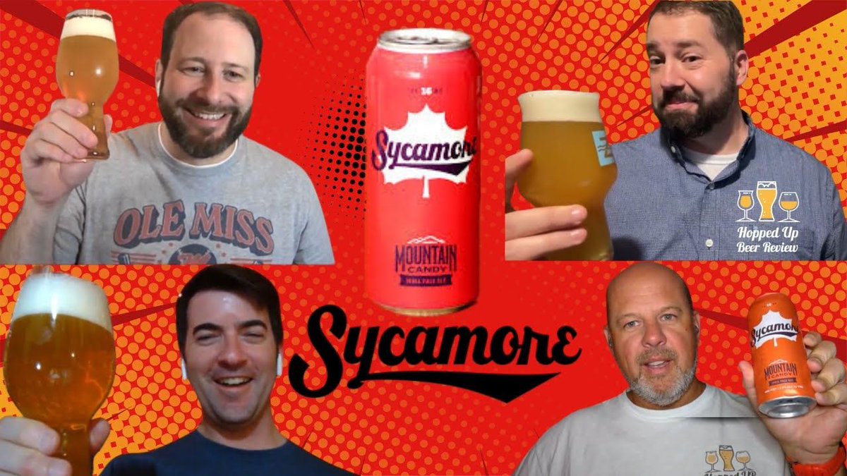 🍬🏔️ Sweet Hops Alert: Mountain Candy IPA by Sycamore Brewing (7.5% ABV) 🍺

Join us &amp; our special guest Wes as we explore this juicy, hoppy delight!
👉 Check out our review: buff.ly/3xyDtUY 
🌄 What’s your go-to IPA? #MountainCandyIPA #SycamoreBrewing #IPA #BeerReview