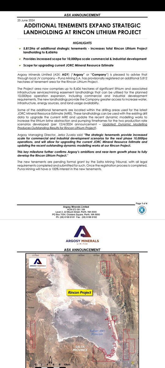 Argosy Minerals Ltd tweet media