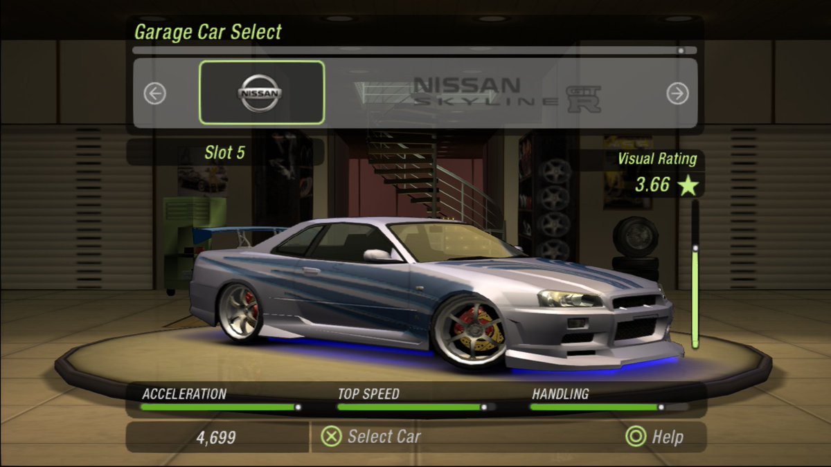 salvianosilva's tweet image. Fiz o Nissan Skyline do Brian no Need for Speed Underground 2 #PCSX2