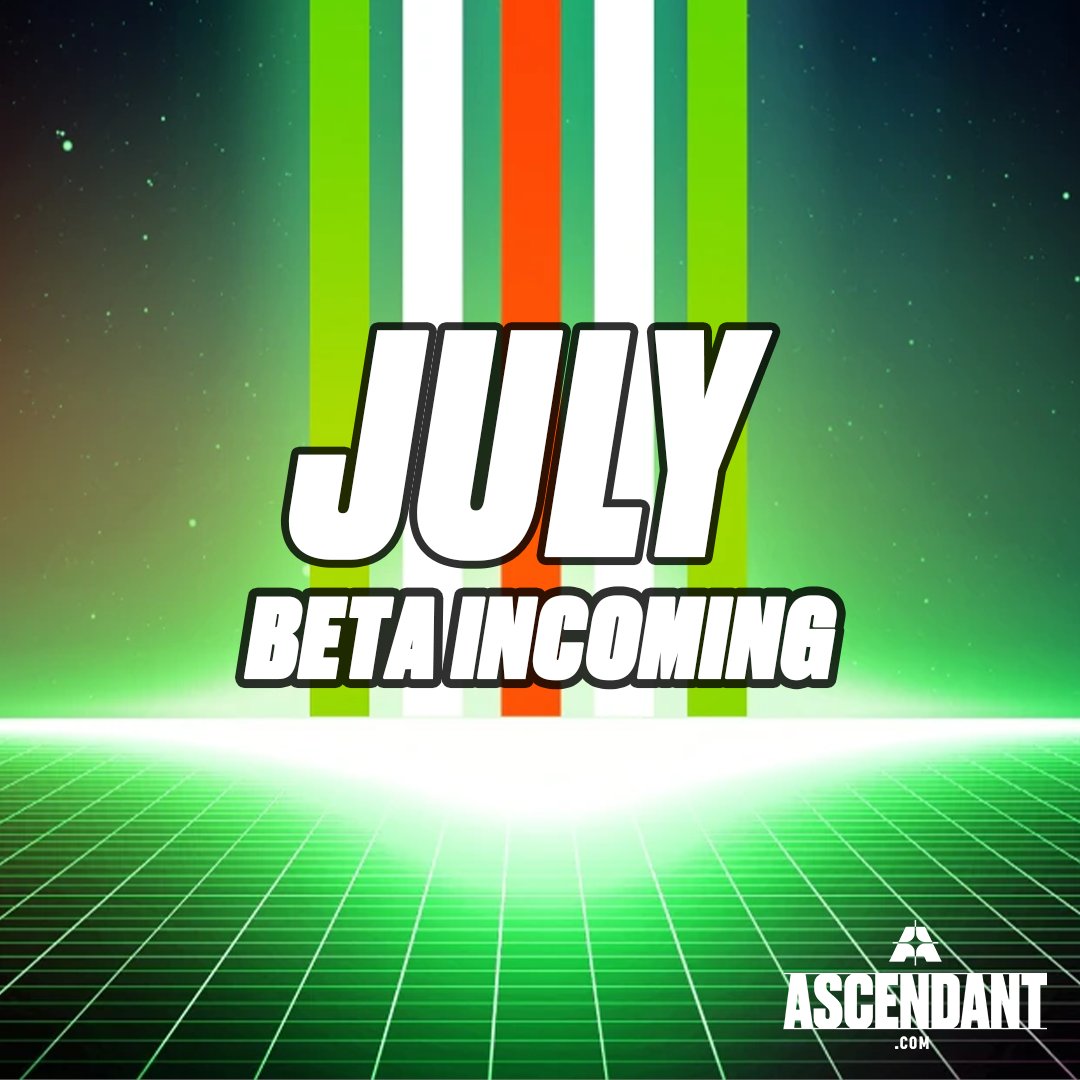 AscendantGame's tweet photo. Ready for more ASCENDANT action? We’re thrilled to announce a beta coming in July! 

Stay tuned for exact dates and sign up at https://t.co/IvgQSP0JD6 to participate. Don't miss out!
