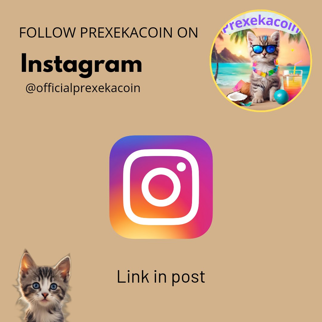 prexekacoin's tweet photo. Follow Prexekacoin on Instagram and receive content there too. 😺 $PXK

https://t.co/nU7XsYDToI

#PXK #prexekacoin #Solana #memecoin #raydium #btc https://t.co/gL8NmikgZq