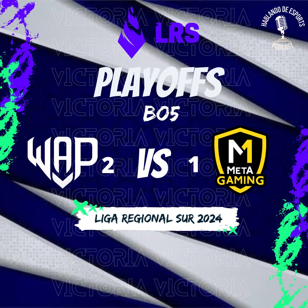 HablandoEsports's tweet photo. LRS 2024
Playoffs
@WAPEsports se lleva la tercera partida, pone el 2-1 en la serie y está en Match point ante un Meta irreconocible
#LRS #GOWAP #LeagueOfLegends #Esports https://t.co/rPsZANJP2y