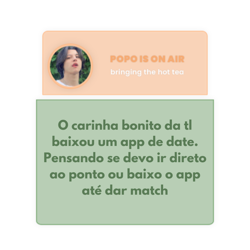 pomelocast's tweet photo. Sou adepto ao ir direto ao ponto, chama ele pra tomar um sorvetinho de pistache porque foi o que eu vi ele falando que queria... 👀 https://t.co/ZaEWN2NP8v