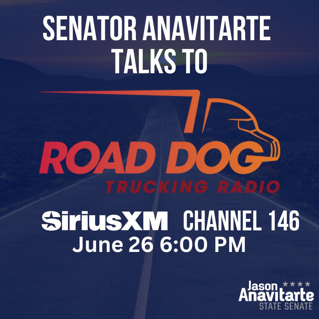 jasonanavitarte's tweet photo. On @RoadDogTrucking this week we join Scott Thompson on Landline to discuss policy, life, and the culture of truckers on the road in Georgia and across America. 🇺🇸 @OOIDA @SIRIUSXM 

#BackboneOfAmerica #WeSupportTruckers 
#trucking #trucks #truckers #Landlinemedia
#gapol https://t.co/zsWVEeIQyG