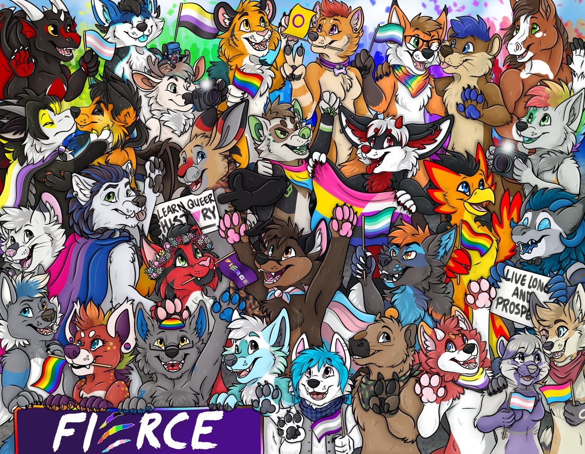 Hello friends, Caustic here! I'm happy to share this year's 🌈✨Fierce Pride Parade Badge!✨🌈

Thank you SO much to everyone for participating and for supporting Fierce, we appreciate everyone of you! We hope you'll join us at the parade on Sunday! ❤️