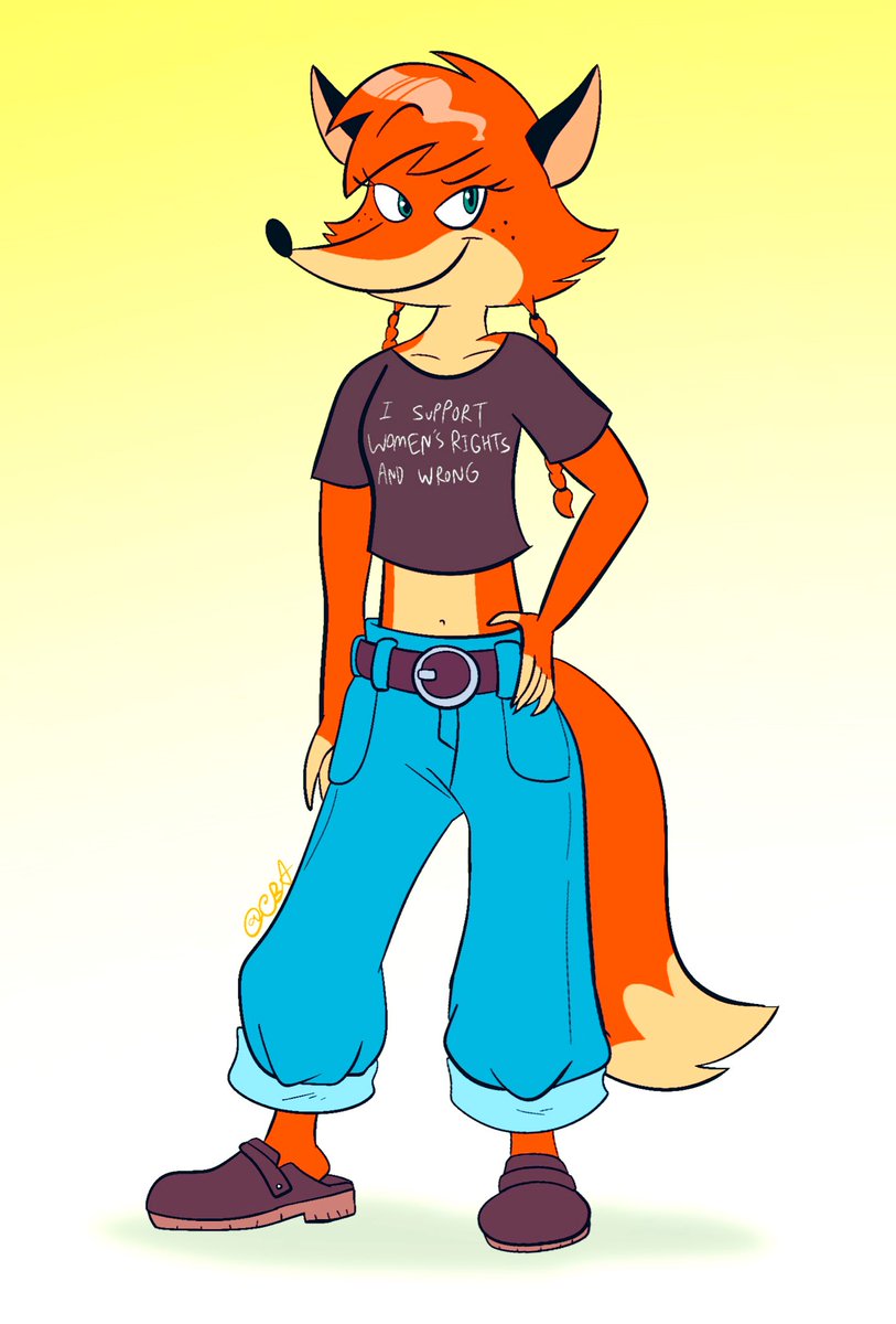 ToonLover01's tweet image. Fox girl in all her glory! 🦊☀️
@F0XnR0LL 
#foxpopvli #oc #originalcharacter