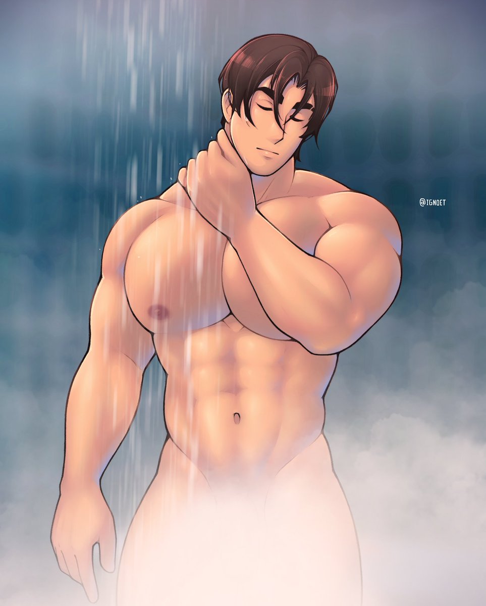 Shower time 🚿 (my OC, Lam)